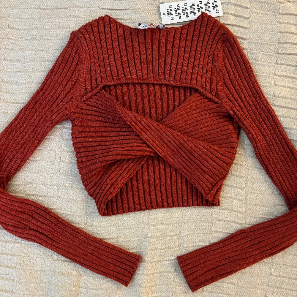 Urban Outfitters Crop Twister Sweater